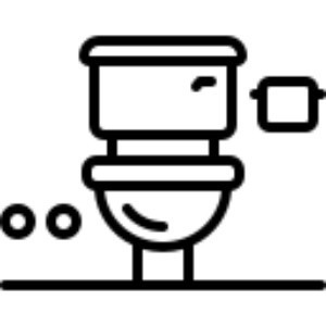 WC im Badezimmer